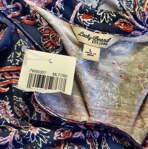 NWT Lucky Brand Floral Print Midi Dress -- 7W90357